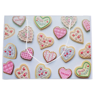 Valentine's day heart cookies      large gift bag