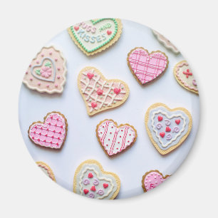 Valentine's day heart cookies magnet