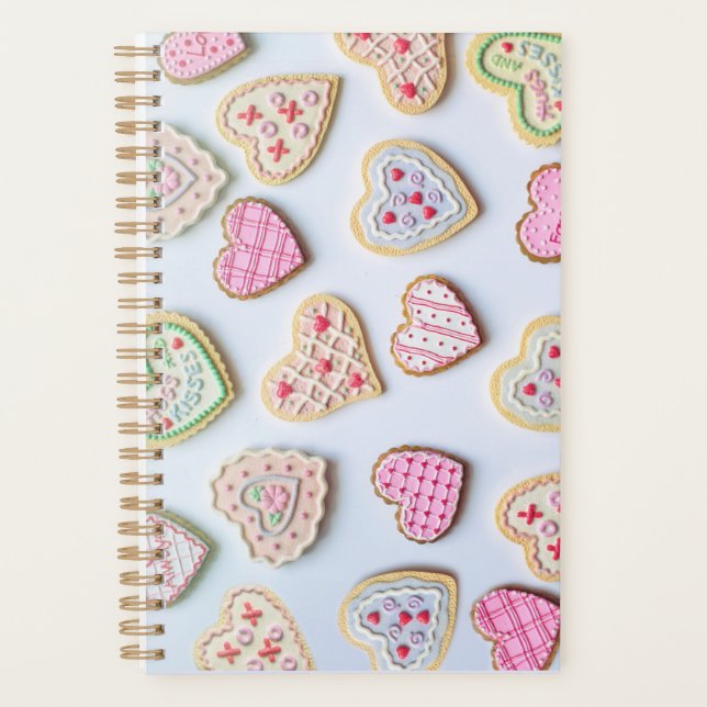 Valentine's day heart cookies     planner (Front)