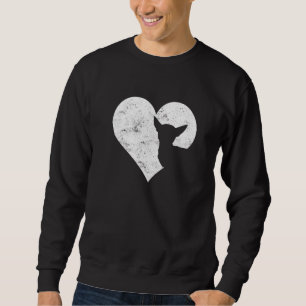 Valentine's Day Heart Cute Chihuahua Dog Lover Dog Sweatshirt