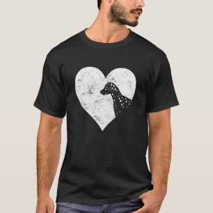 Valentine's Day Heart Cute Dalmatian Dog Lover Dog T-Shirt