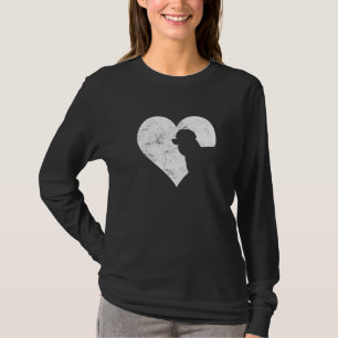 Valentine's Day Heart Cute Poodle Dog Lover Dog Mo T-Shirt