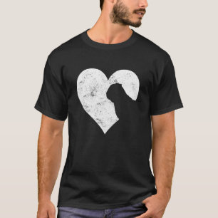 Valentine's Day Heart Cute Pug Dog Lover Dog Mum D T-Shirt