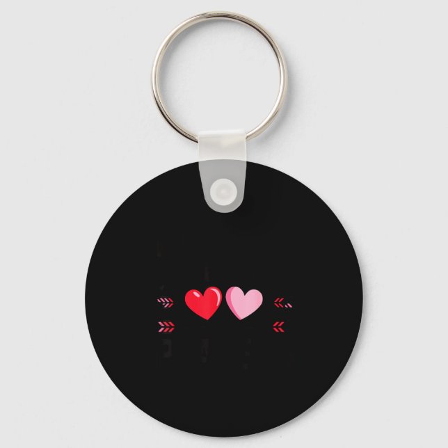 Valentines Day Heart Family Gamer Gaming New Paren Key Ring (Front)