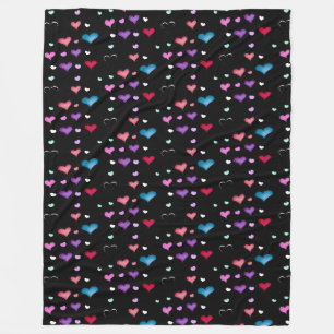 Valentine's Day heart Fleece Blanket