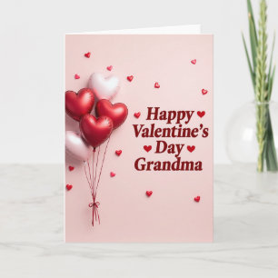 Valentines Day Heart Grandma Card