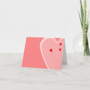 Valentine's day heart holiday card