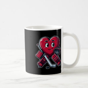 Valentine's Day Heart Ice Hockey Goalie Coffee Mug