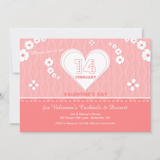 Valentine's Day Heart Invitation (Front)