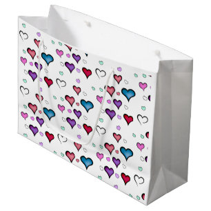 Valentine's Day heart  Large Gift Bag