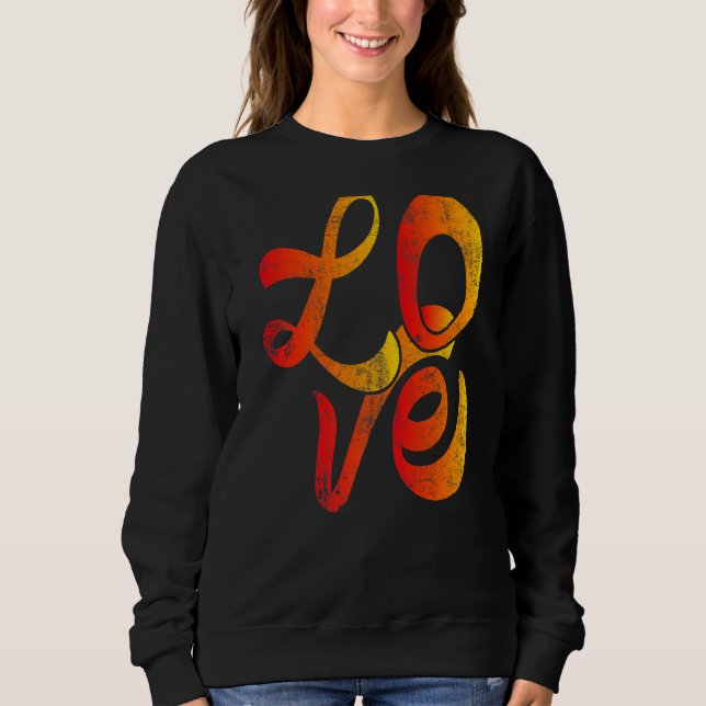 Valentine's Day Heart Love Funny Matching Couple  Sweatshirt (Front)