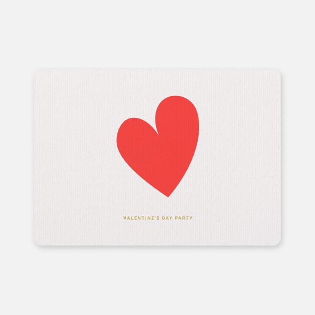 Valentine's Day Heart Minimalist Invitation (Creator Uploaded)