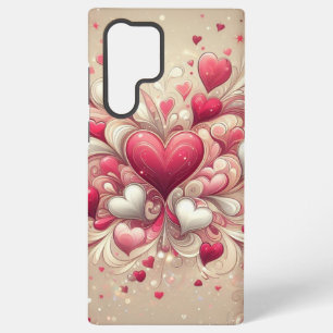 valentine's day heart patterned samsung galaxy case