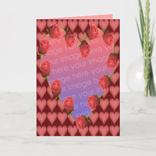 Valentine's Day Heart Photo Frame Holiday Card