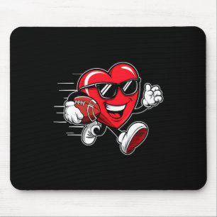Valentines Day Heart Playing Football Boys Girls K Mouse Pad