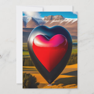 Valentines Day Heart Shining Bright Personalised I Invitation