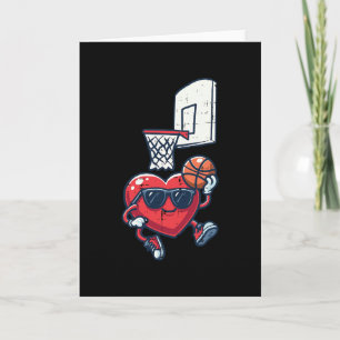 Valentines Day Heart Sketll Cute Toddler Boys Kids Card