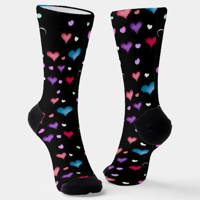 Valentine's Day heart  Socks (Angled)