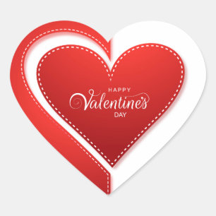 Valentines Day   Heart Sticker