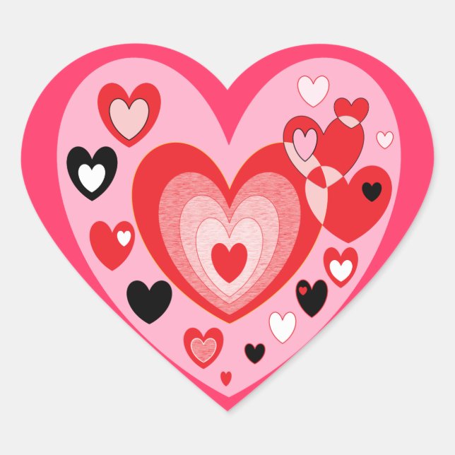 Valentine's Day Heart Sticker (Front)