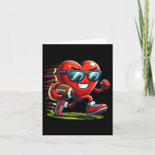 Valentine's Day Heart Team Footll Player Card
