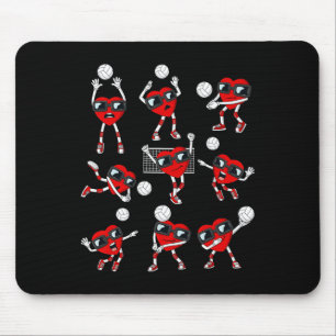 Valentines Day Heart Volleyball Player Fun Boys Gi Mouse Pad