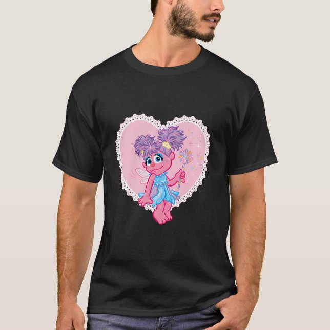 Valentine'S Day Heart With Abby Cadabby T-Shirt (Front)