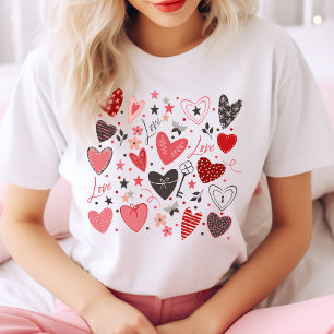 Valentine's Day Hearts And Love Cute And Stylish T-Shirt