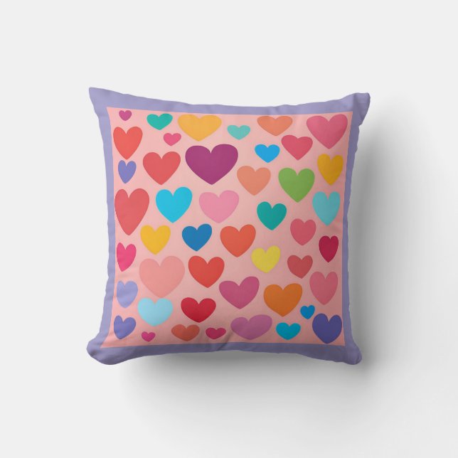 Valentine's Day Hearts Cushion (Front)