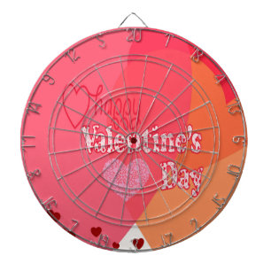 Valentines Day Hearts Dartboard