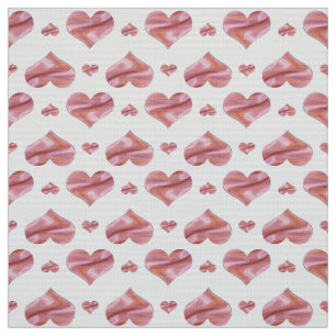 Valentine's Day. Hearts. Fabric