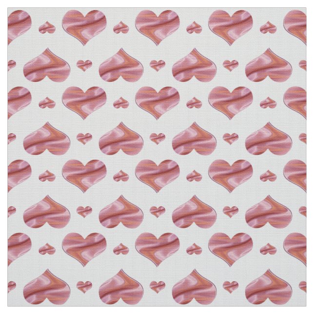 Valentine's Day. Hearts. Fabric (Swatch)