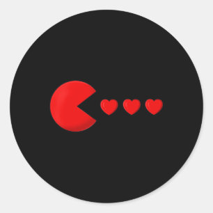 Valentines Day Hearts Fun Boys Girls Kids 2 Classic Round Sticker