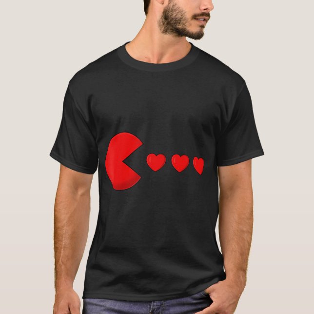Valentines Day Hearts Funny Boys Girls Kids T-Shirt (Front)