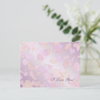 Valentine's Day. Hearts. Holiday Postcard