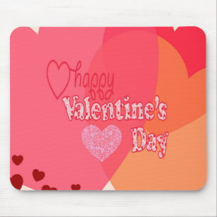 Valentines Day Hearts Mouse Pad