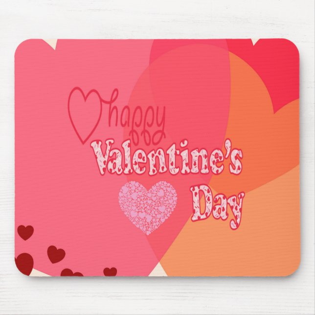 Valentines Day Hearts Mouse Pad (Front)