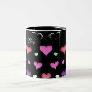 Valentine's Day hearts mug