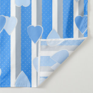Valentine's Day hearts on striped background Tapestry