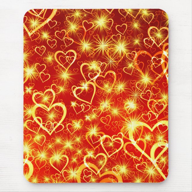 Valentine's Day Hearts Pattern-25022 Mouse Pad (Front)