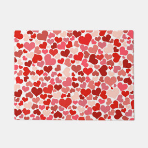 Valentine's Day Hearts Pattern Doormat