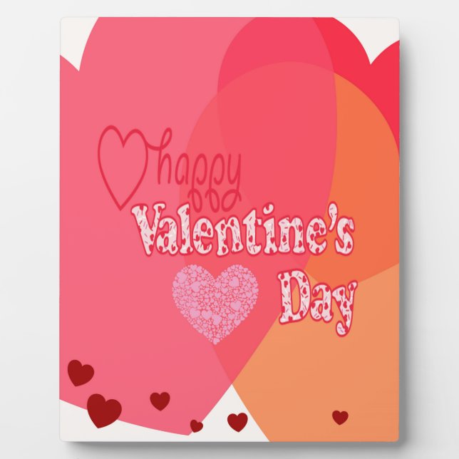 Valentines Day Hearts Plaque (Front)