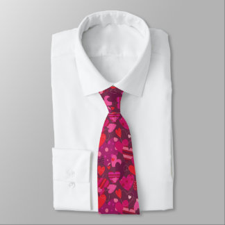 Valentine's Day Hearts Tie