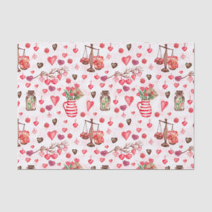 Valentine's Day Hearts Tissue Paper