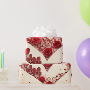 Valentine's day hearts Wrapping Paper