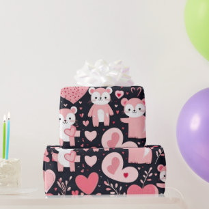 Valentine's day hearts Wrapping Paper