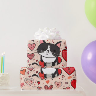 Valentine's day hearts Wrapping Paper