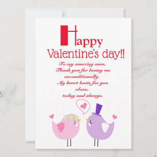Valentine's day holiday card