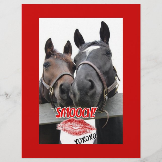 Valentine's Day Horses Flyer (Front)