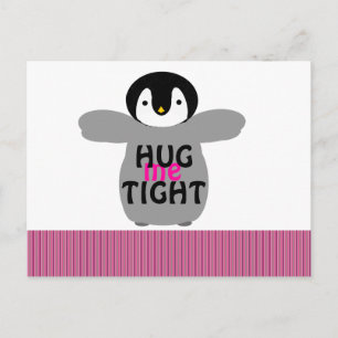 Valentine's Day Hug Me Tight Love Postcard